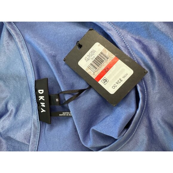 DKNY Shimmer Blue Tank Size XS  Polyester Stretch NWT - Picture 6 of 12